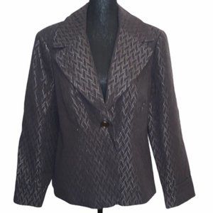 Coldwater Creek Shimmer Harringbone Jacket